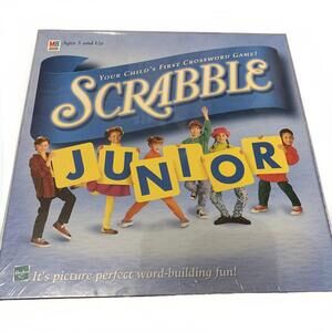 Scrabble Junior Milton Bradley First Crossword Game Family Board Game New